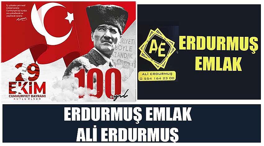 Erdurmuş Emlak Firma Sahibi Ali Erdurmuş’un 29 Ekim Cumhuriyet Bayramı Kutlaması