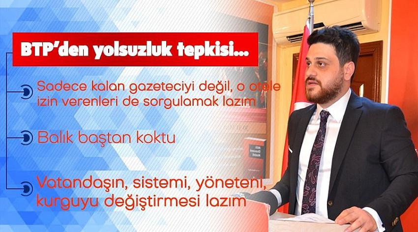 BTP'den yolsuzluk tepkisi