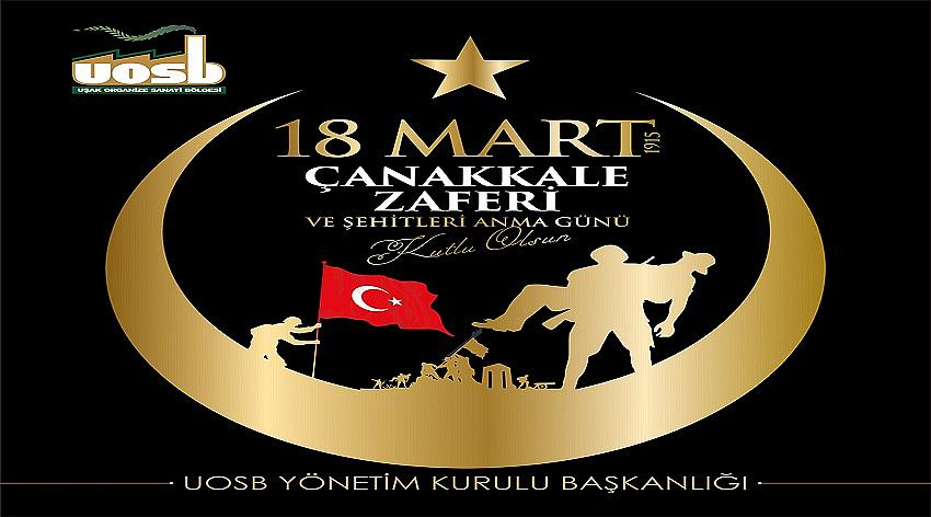 Uşak Organize Sanayi Bölgesi'nin 18 Mart Çanakkale Zaferi ve Şehitleri Anma Günü Kutlaması