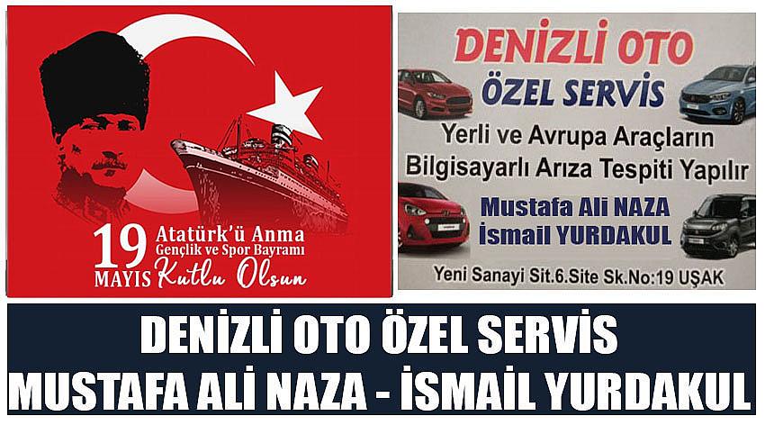 Denizli Oto Özel Servis Firma Sahibi Mustafa Ali Naza - İsmail Yurdakul’un 19 Mayıs Atatürk'ü Anma, Gençlik ve Spor Bayramı Kutlaması