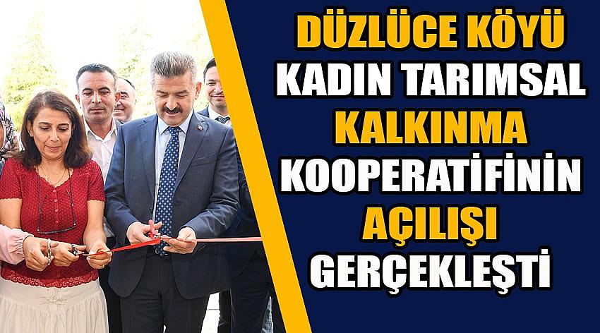 Düzlüce Köyü Kadın Tarımsal Kalkınma Kooperatifinin  Açılışı Gerçekleşti