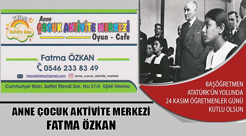 Anne Çocuk Aktivite Merkezi Sahibi Fatma Özkan'ın  24 Kasım Öğretmeler Günü Kutlaması