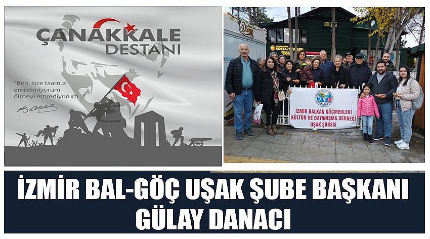 İzmir Bal-Göç Uşak Şube Başkanı Gülay Danacı’nın 18 Mart Çanakkale Zaferi ve Şehitleri Anma Günü Kutlaması