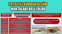 2024 Yılı Kurban Kesim Noktaları Belli Oldu