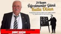 CHP Uşak İl Genel Meclis Üyesi Grup Başkan Vekili Ahmet Doğan'ın 24 Kasım Öğretmenler Günü Mesajı