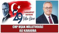 CHP Uşak Milletvekili Ali Karaoba’nın 29 Ekim Cumhuriyet Bayramı Kutlaması