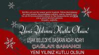 CHP Uşak Belediye Başkan Aday Adayı Çağlar Samancı'nın Yeni Yıl Kutlama Mesajı