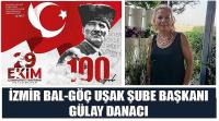 İzmir Bal-Göç Uşak Şube Başkanı Gülay Danacı’nın 29 Ekim Cumhuriyet Bayramı Kutlaması