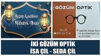 İki Gözüm Optik Firma Sahibi İsa Çil – Seda Çil’in Regaip Kandili Kutlama Mesajı