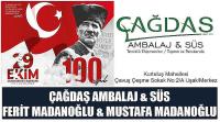 Çağdaş Ambalaj & Süs Firma Sahibi Ferit Madanoğlu & Mustafa Madanoğlu’nun 29 Ekim Cumhuriyet Bayramı Kutlaması