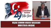 Uşak SMMM Odası Başkanı Mustafa Mıdık’ın 29 Ekim Cumhuriyet Bayramı Kutlaması