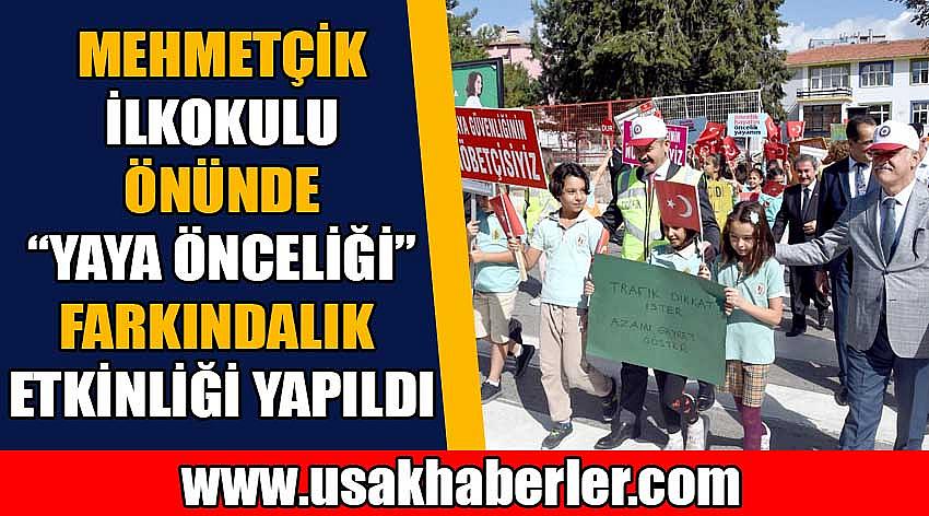 Mehmetçik İlkokulu Önünde “Yaya Önceliği” Farkındalık Etkinliği Yapıldı