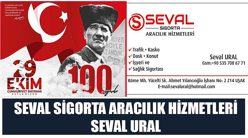 Seval Sigorta Aracılık Hizmetleri Firma Sahibi Seval Ural'ın 29 Ekim Cumhuriyet Bayramı Kutlaması