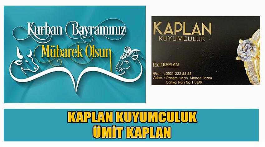 Kaplan Kuyumculuk Firma Sahibi Ümit Kaplan'ın Kurban Bayramı Kutlaması