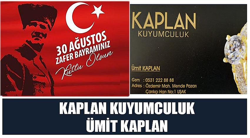 Kaplan Kuyumculuk Firma Sahibi Ümit Kaplan’ın 30 Ağustos Zafer Bayramı Kutlaması