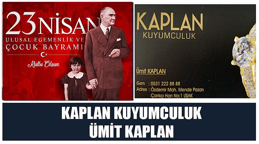 Kaplan Kuyumculuk Firma Sahibi Ümit Kaplan’ın  23 Nisan Ulusal Egemenlik ve Çocuk Bayramı Kutlaması