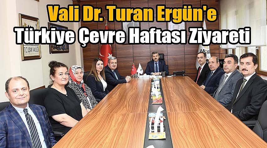 Vali Dr. Turan Ergün'e Türkiye Çevre Haftası Ziyareti