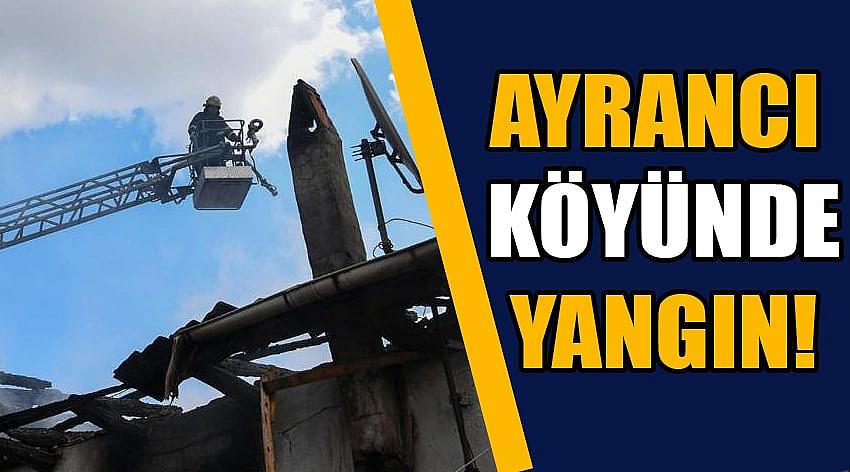 Banaz İlçesi Ayrancı Köyünde Yangın! Yaşlı Çift Yangında Dumandan Etkilendi!