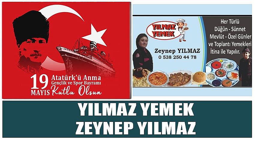 Yılmaz Yemek Firma Sahibi Zeynep Yılmaz’ın 19 Mayıs Atatürk'ü Anma, Gençlik ve Spor Bayramı Kutlaması